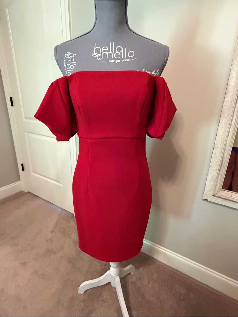 Elliatt Off Shoulder Red Cocktail Dress